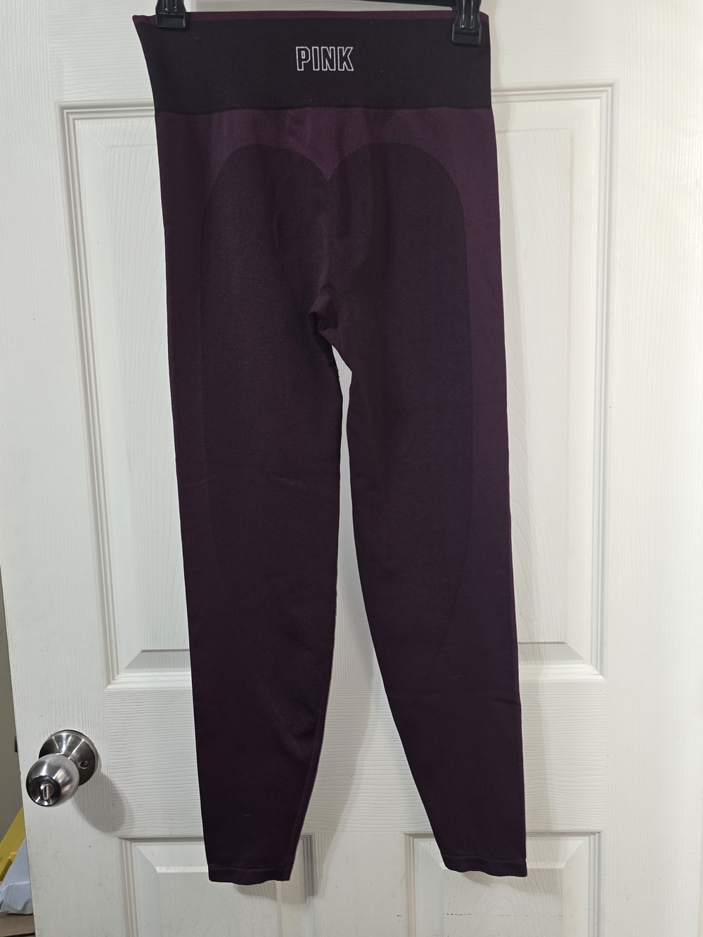 Victoria's Secret PINK Seamless Leggings in Plum